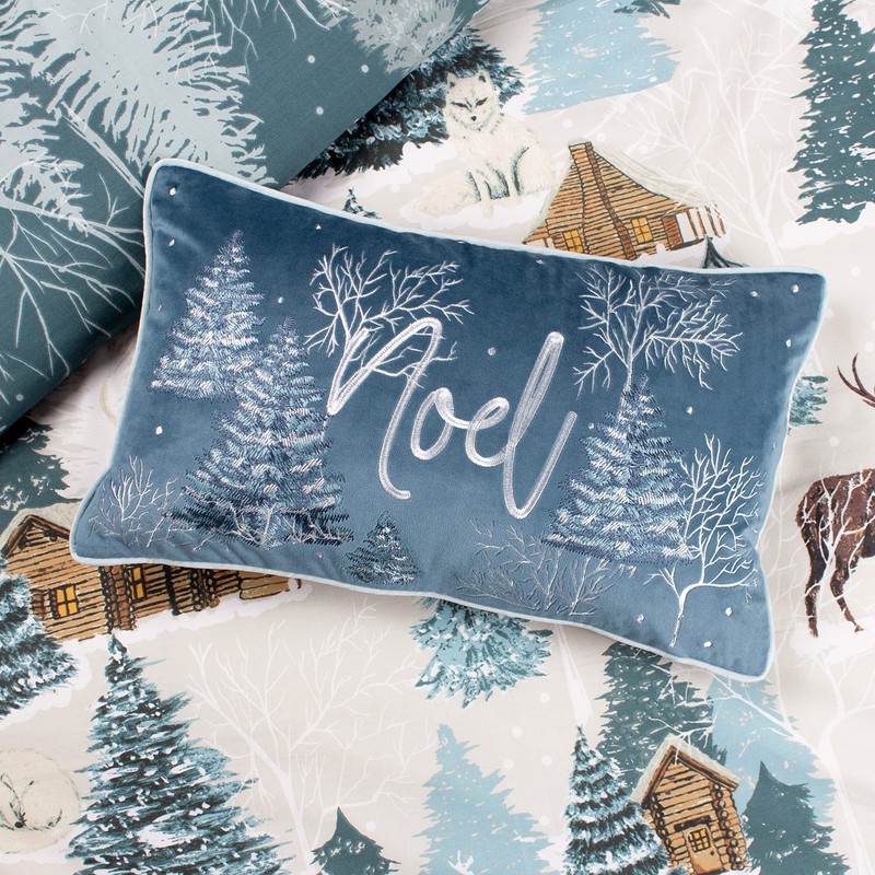 furn. Arcticus Noel Cushion Cover,Blue,30 x 50 cm