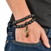 JeryWe 2Pcs 11mm Wood Beaded Bracelet for Men Buddhist Beads