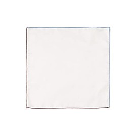 Beams Heart Men's Silk Chief Handkerchief Bandana, Color Trimming, Braun