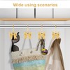 YanKiTour Bow Shower Curtain Hooks, 12 Pack Metal Decorative Rings,