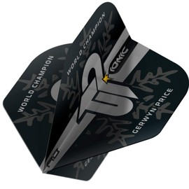 Gerwyn Price Iceman World Champion Siler Logo Edition Dart Flights - 3 Sets per Pack (9 Flights in Total)