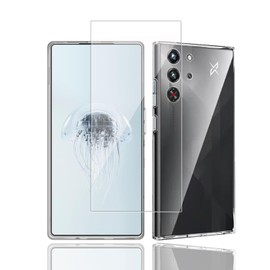 RedMagic 10 Pro / 10 Pro+ Case + Glass Film, Tempered Glass, 9H Hardness, High Transmittance, Shatterproof, Fingerprint, Bubble Free, Automatic Adhesion, Easy Installation, Flexible TPU Cover, Full