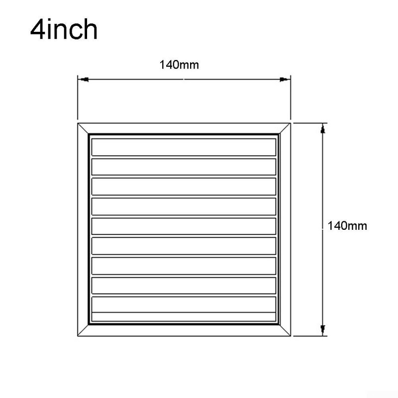 Wall Duct Ventilation Grille Plastic Grille Air Outlet Extractor Hood