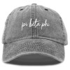 Pi Beta Phi Sorority Hat Womens Cursive Embroidered Baseball Cap