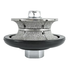 HXIN Vacuum brazed Diamond Profile Wheel Diamond Router Bit Chamfer Bit for Dry or Wet Profiling Porcelain Tile Ceramic Granite Marble Stone with 5/8"-11 Use on Angle Grinder V2065 (3/4" x 2-1/2")