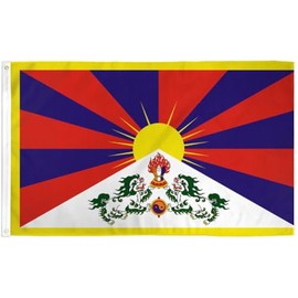 Tibet Flag 2x3ft House Flag Tibetian Flag 100D