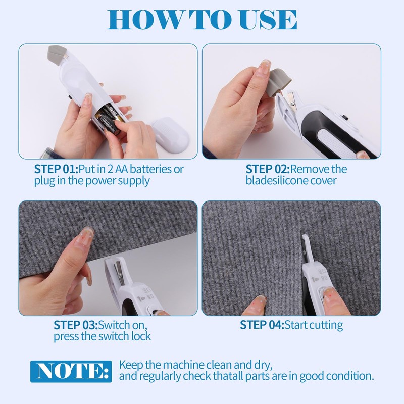 HKC Wireless Electric Scissors, Portable Electric Tailoring Scissors, Fabric Cutter