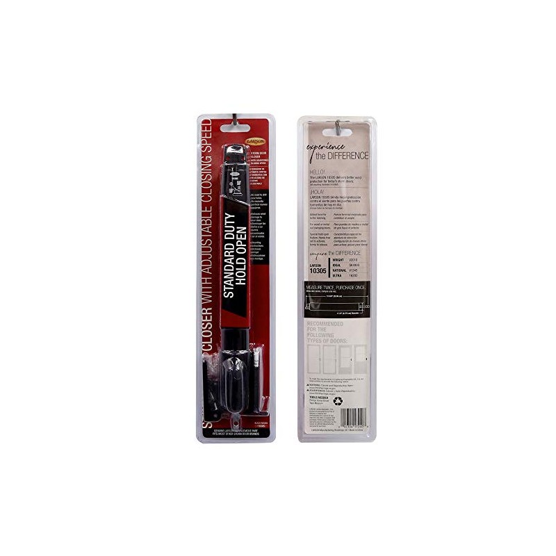 LARSON Certified Black Storm Door Piston Hold-Open Kit, Storm Door
