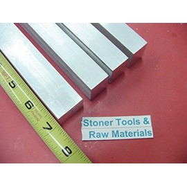 4 Pieces 3/4" X 1" Aluminum 6061 Flat BAR 7" Long .750 Solid New Mill Stock