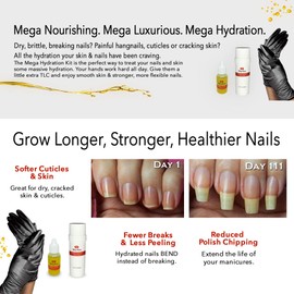 Bliss Kiss Mega Hydration Kit | Easy overnight hydration for your hands and nails (Fragrance Free, Medium)