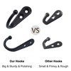 14 PCS Wall Mounted Hooks Coat Hooks with 30 PCS