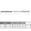 Utoolmart Diamond Needle File, 2-Pieces Mini Diamond Needle File Set,
