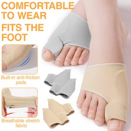 Xumann 4 Pcs Corrector Big Toe Straightener for Men Women Big Toe Support Protector