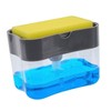 FELTECHELECTR Kitchen Manual Soap Dispenser with Sponge Bracket Press Pump