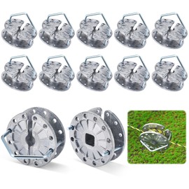 Saysurey 12 Pcs Electric Fence Tightener Wire Tightener Rapid Wire Tensioner, Fence Tensioner Strainer, Rapid Fence Wire Tensioner for Fencing Tool and Tightening Metal Fence Post