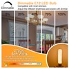LFLAMPON E12 Bulb Dimmable 12 Watt Light Bulbs, 120W 150W