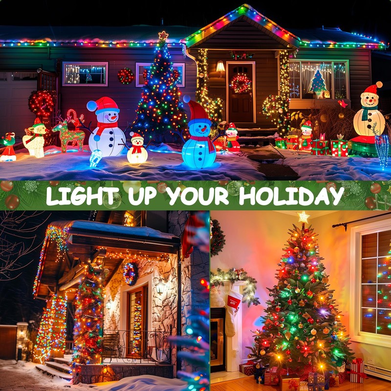 (2 Pack) C9 Light Strand, 200 FT Christmas Stringer with