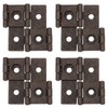 uxcell Double Acting Hinges Folding Screen, 4Pcs 1.85" Double Swing
