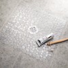 interDesign Pebblz Shower Mat, Clear