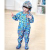 JiAmy Kids Baby One Piece Rain Suit with Hood Waterproof