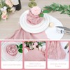 Babenest 24Pack Dusty Pink Cheesecloth Napkins, 19.7x17.7 Inches Cloth Cotton