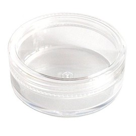 20mL THICK WALL Empty SMALL PLASTIC CLEAR JAR for Cosmetic/Craft/Travel/Lip Balm (6 Jars)