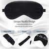 4 Pieces Funny Sleep Mask Silk Eye Mask Soft Blackout