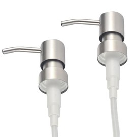 2 Pack Sink Soap Dispenser Pump, in Sink Soap Dispenser Pump Stainless Steel, Soap Dispenser Pump Replacement for Your Bottles