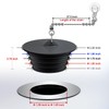 Seatery Bathtub Stopper, Silicone Tub Drain Stopper/Plug/Cover with 27.5" Stainless