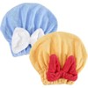 Genérico 2 Toallas Suaves con Lazo para Cabello Mojado, Gorros