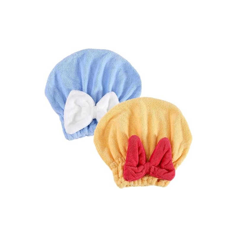 Genérico 2 Toallas Suaves con Lazo para Cabello Mojado, Gorros