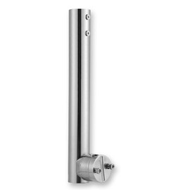 Kineeple 15" Height Anti-Rust 316 Stainless Steel 3/4"-1"O.D Rail for Starlink Boat Mount,Starlink Yacht Mount,Starlink RV Mount,Roof Rack Railing Pipe Mounting kit for Starlink Gen2 Antenna