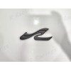 SEARAY BOAT 2PC SR WAVE Matte Black EMBLEM BADGE For