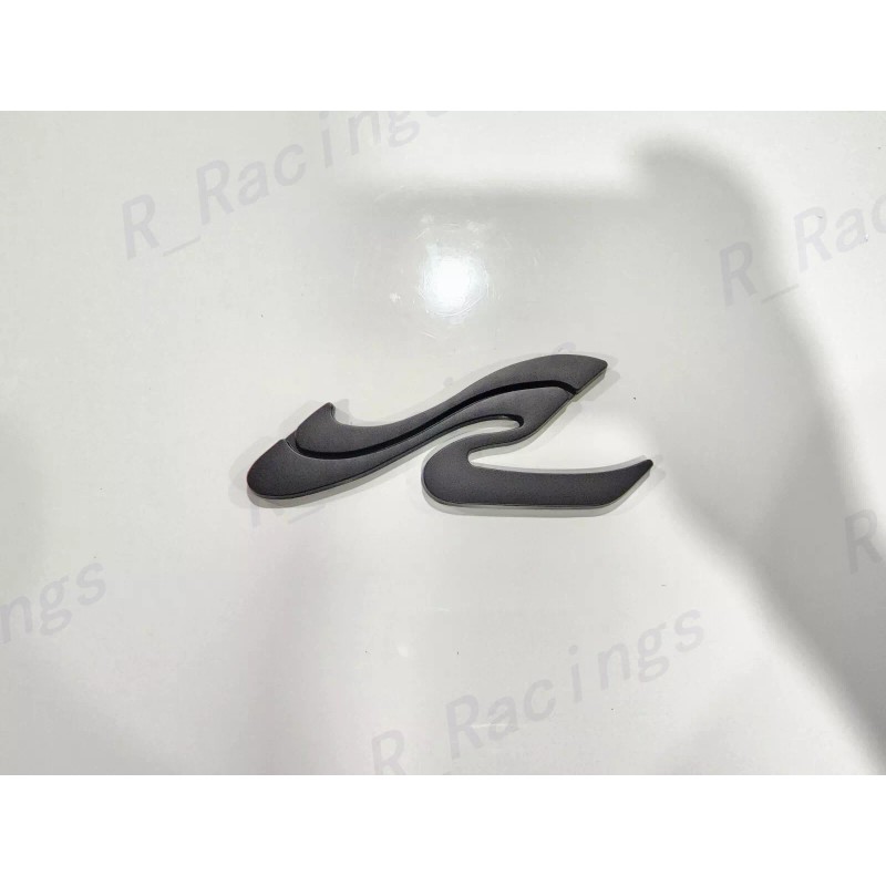 SEARAY BOAT 2PC SR WAVE Matte Black EMBLEM BADGE For