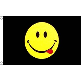 Smiley Face Acid Small Flag 3ft x 2ft
