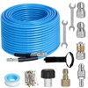 100 FT Sewer Jetter Kit for Pressure Washer, 5800PSI Water