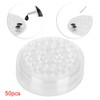 Pack of 50 Disposable Eyelash Glue Palette, Transparent Plastic Eyelash