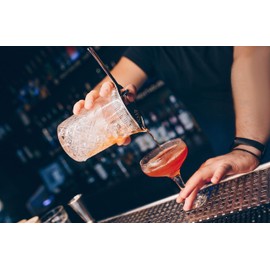 Topkapi Bar & Lounge Series 250.928 Mike's Cocktail Mixing Set - 4-Piece Mixing Set with Mixing Jug, Stainless Steel Mixing Spoon, Cocktail Strainer and Double Measuring Cup