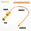 Gohantee Propane Regulator Copper Pigtail POL x 1/4' Inverted Male