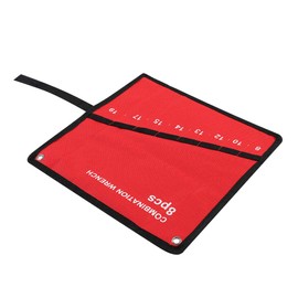 SelWatty Roll Up Tools Bags, Multi-Pocket Wrench Screwdriver Pliers Storage Bag Canvas Spanner Plier Wrench Holder Tools Organizer for Woodworker Handymen Craftsmen (8 Pockets)