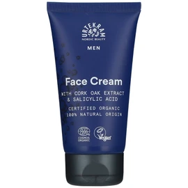 Urtekram - Men's Face Cream - With Cork Oak Extract - Long-Lasting Hydration - Suitable for Sensitive Skin and Prevents Irritation After Shaving - 75 ml, Vegan, Organic, Natural Origin