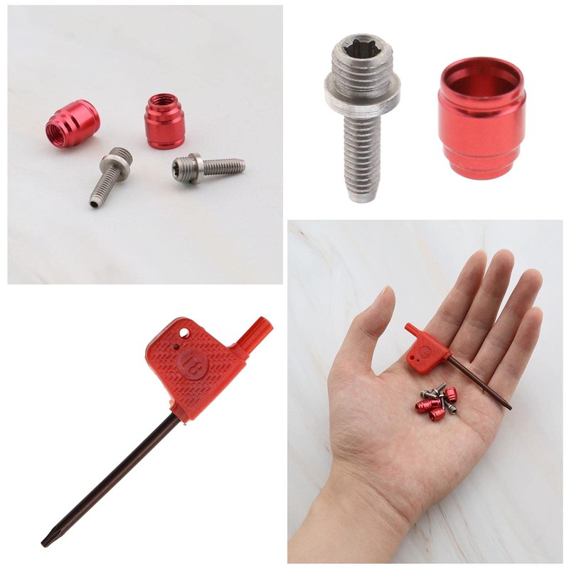 ECSiNG 4 Sets Bicycle Disc Brake Olive Connection Insert Kit