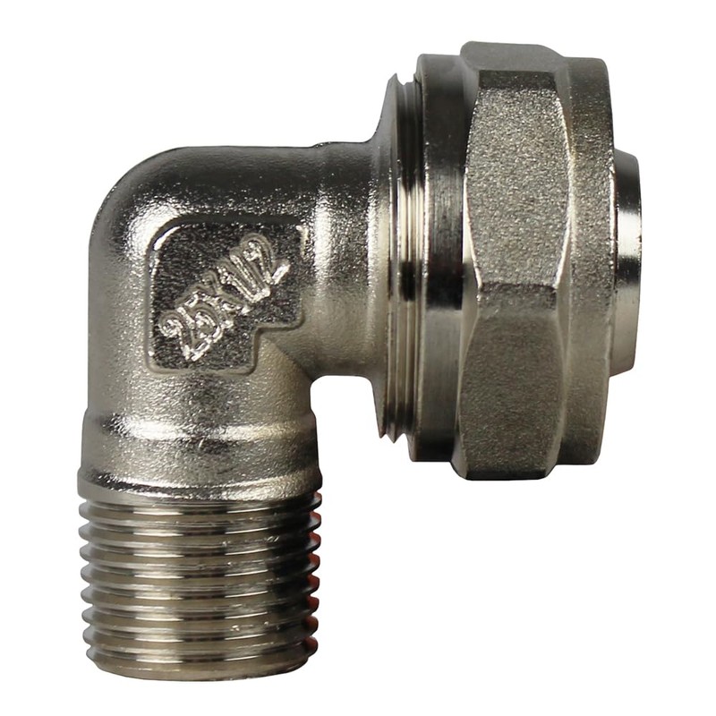 Maxline 90 Degree Elbow Fitting 3/4 Tubing x 1/2" Male