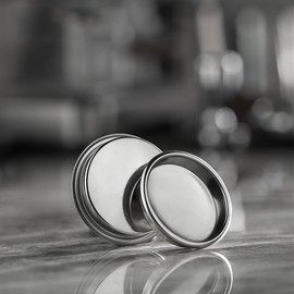 2 PCS Stainless Steel Backflush Insert Basket for Espresso Machines - Blind Filter Cleaning Disc for Breville Gaggia and Other (51MM)