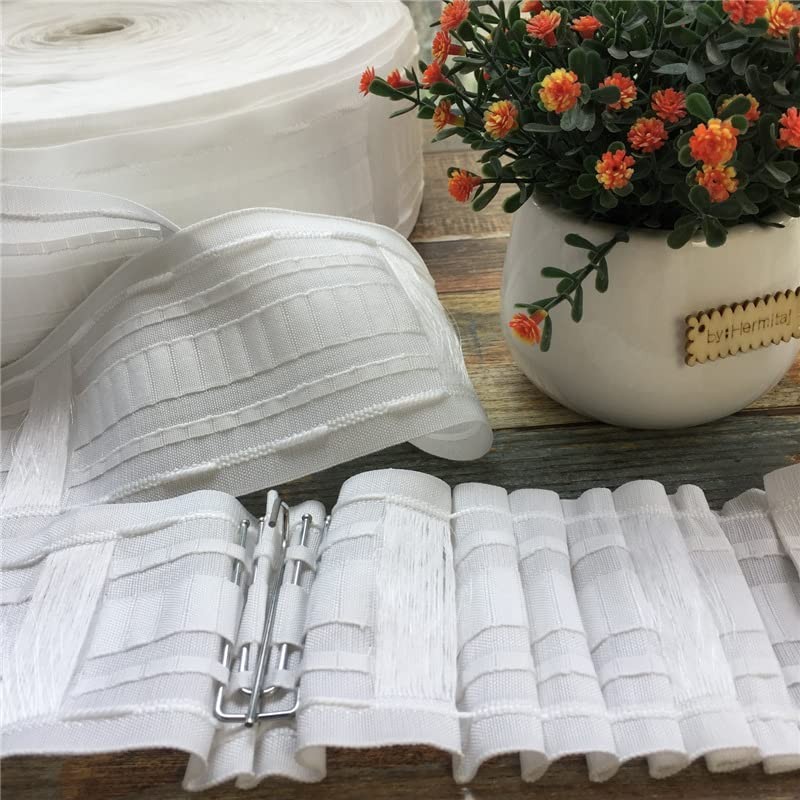 Hoonng Curtain Tape Loop Tape, Pencil Pleat Tape, Curtain Tape