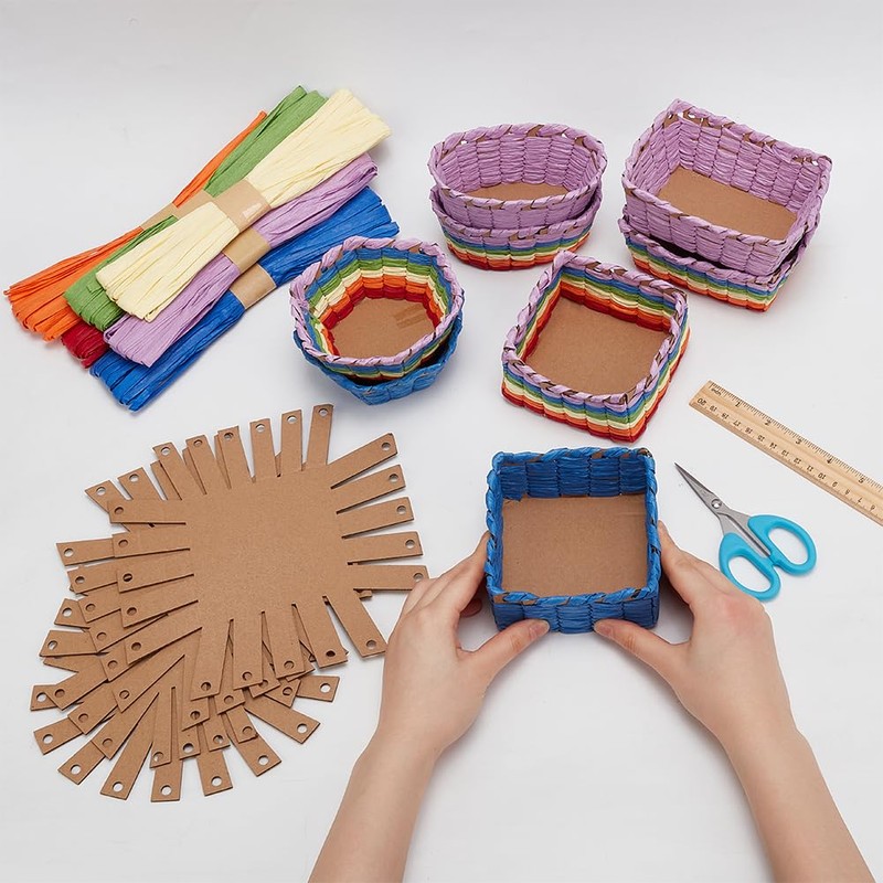 FREEBLOSS 15 Set Basket Weaving Kit Basket Making Kit for