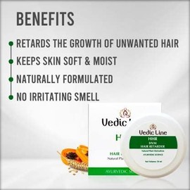 Vedicline HHR Hair Retarder Cream with Wheat Germ Oil and Papain Powder for Hair Free Skin, 50ml (Pack of 2) 100ml