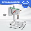 Mini Benchtop Drill Press, Precision Drilling with Variable Speed Control,