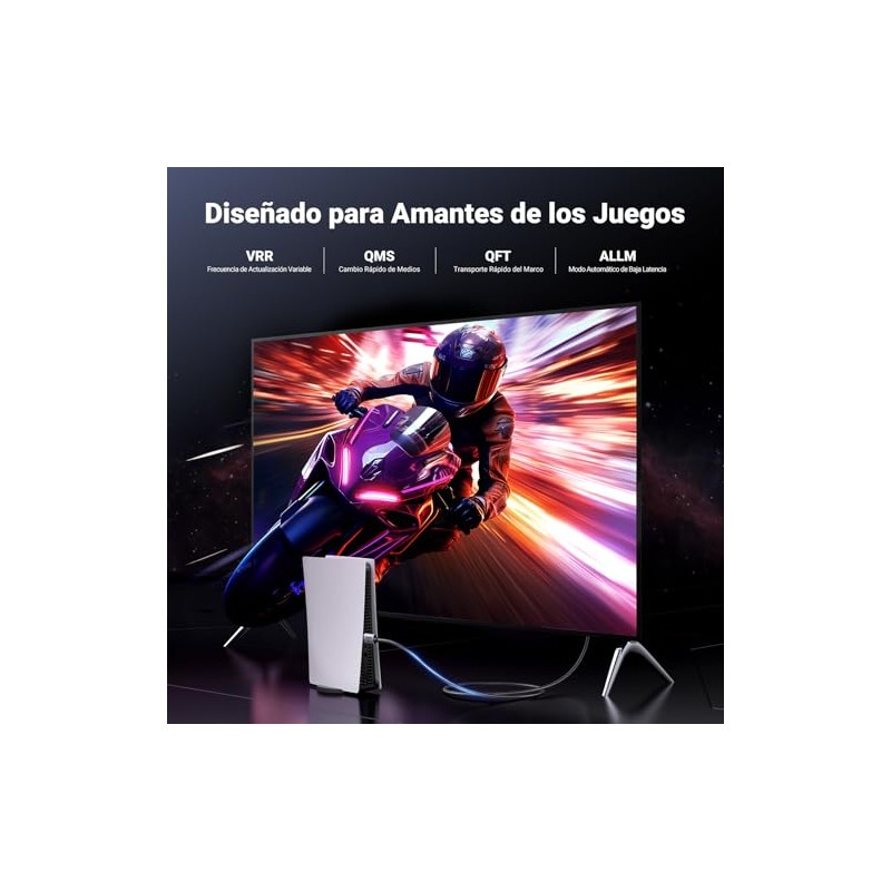 Ugreen 8K Cable Hdmi 2.1 48Gbps, Cable Hdmi de Aluminio