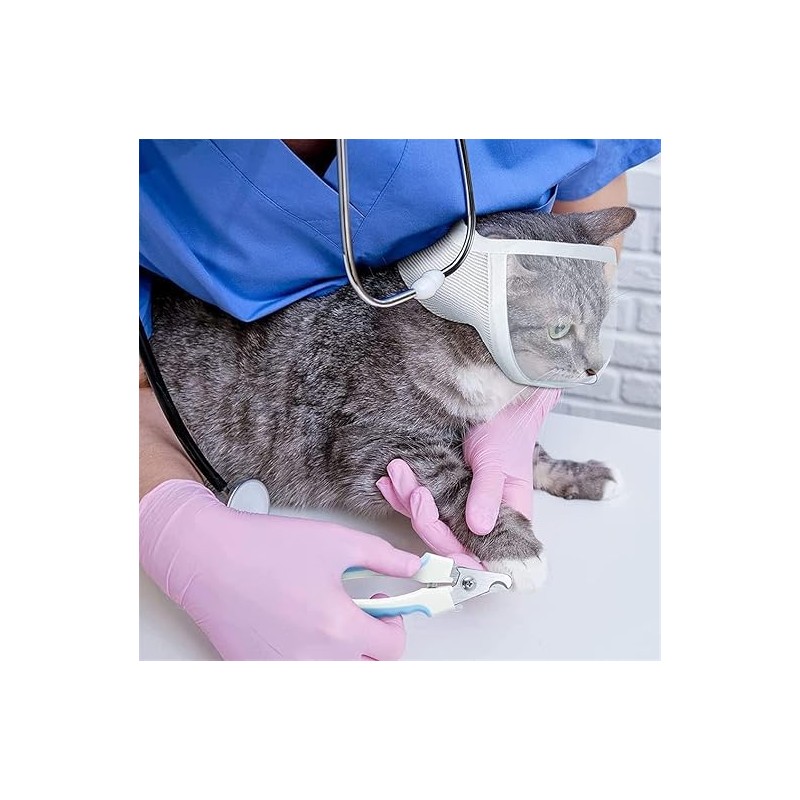 Mesh Transparent Cat Face Guard,PVC Cat Face Guard,PVC Mesh Clear
